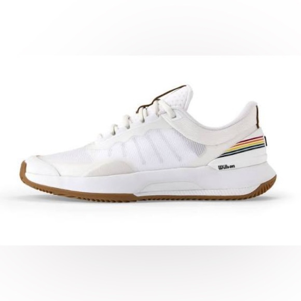Wilson Women`s Intrigue Tour Clay RG Tennis Shoes White and Bone Brown, size 8